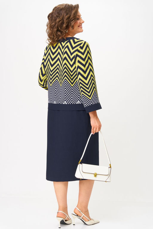 Костюм Aira Style 24126 лимонно-синий