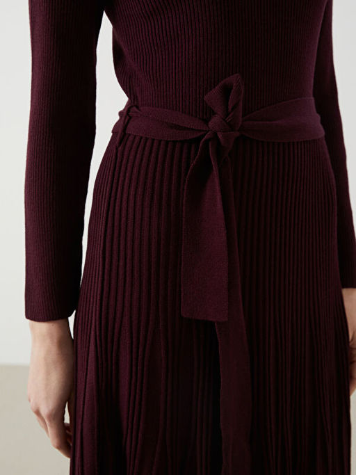 Bisiklet Yaka Kad?n Triko Elbise