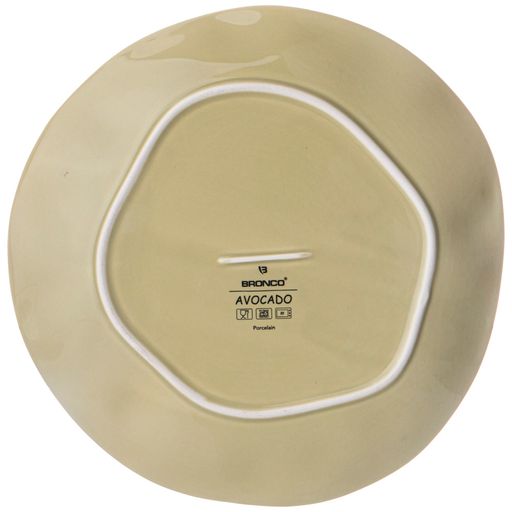 Цена за 4 шт. ТАРЕЛКА ОБЕДЕННАЯ BRONCO AVOCADO 26 СМ ЗЕЛЁНАЯ  фото 2