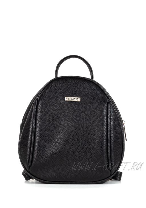 Рюкзак Модель №1466 | кожзам | гладкий | черный | Р820-1 | 29456