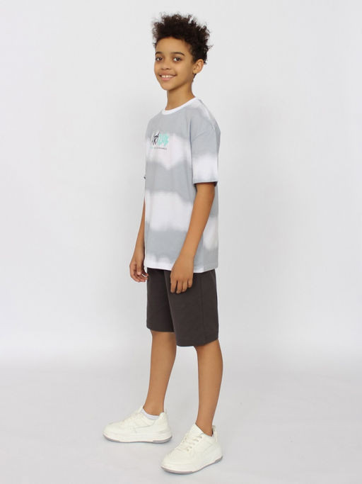 CRB wear/CSJB 63802-23-405 Футболка для мальчика,серый/Ex.Cherubino фото 3