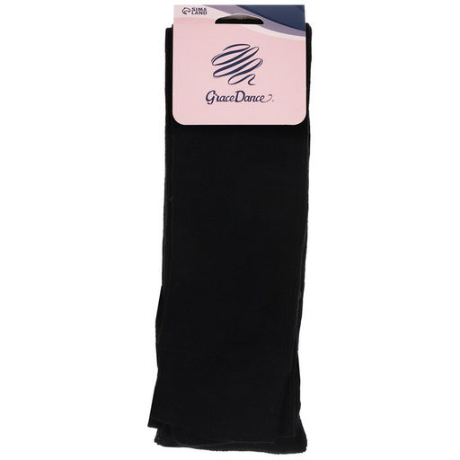 Гетры для гимнастики и танцев Grace Dance №5, длина 70 см, цвет чёрный