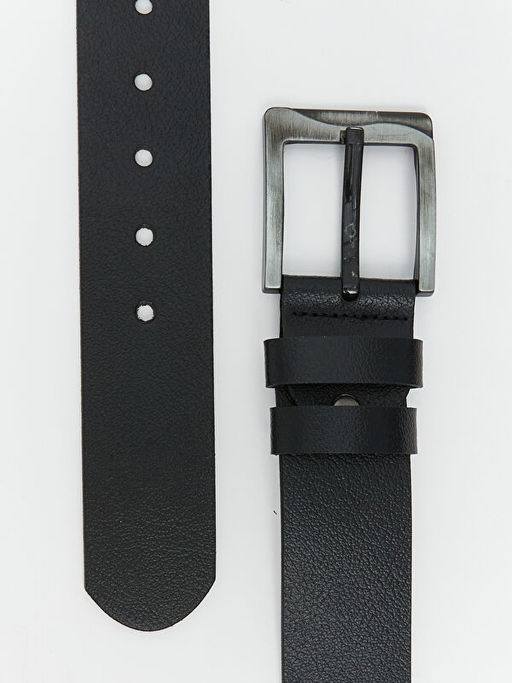 Deri G?r?n?ml? Erkek Kemer