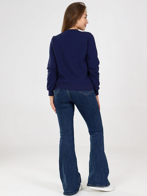 Свитшот женский из футера с начесом Синее Море