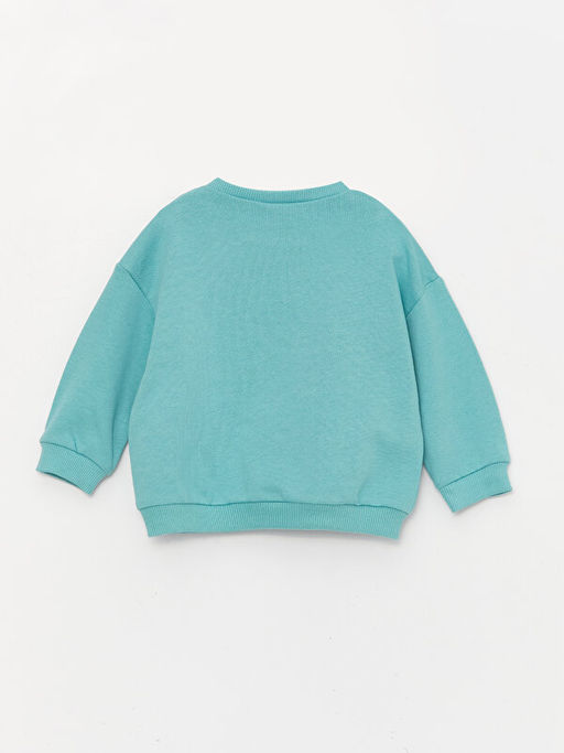 Bisiklet Yaka Bugs Bunny Bask?l? Erkek Bebek Sweatshirt ve E?ofman Alt 2li Tak?m - Waikiki фото 3