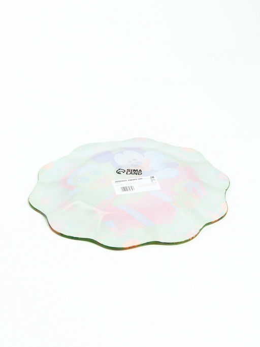 Тарелка стеклянная новогодняя «Новогодний сюрприз», Микки Маус, 23 см