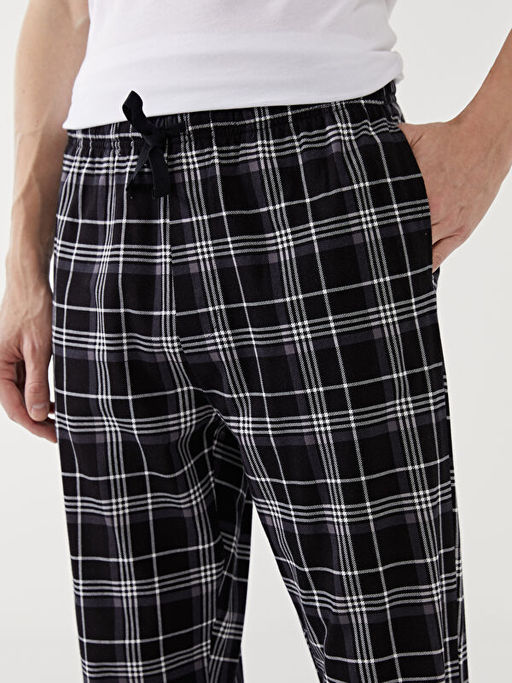 Standart Kal?p Ekose Erkek Pijama Alt