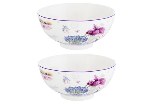 Набор 2 салатников - 15*15*7 см 700 мл Лаванда NEW BONE CHINA - Elan gallery фото 4