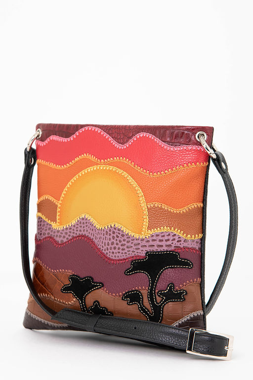 Сумка с аппликацией ДС-144-167 черный - Protege фото 3