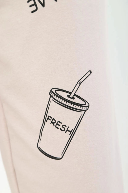 Брюки женские , цвет бежевый черный