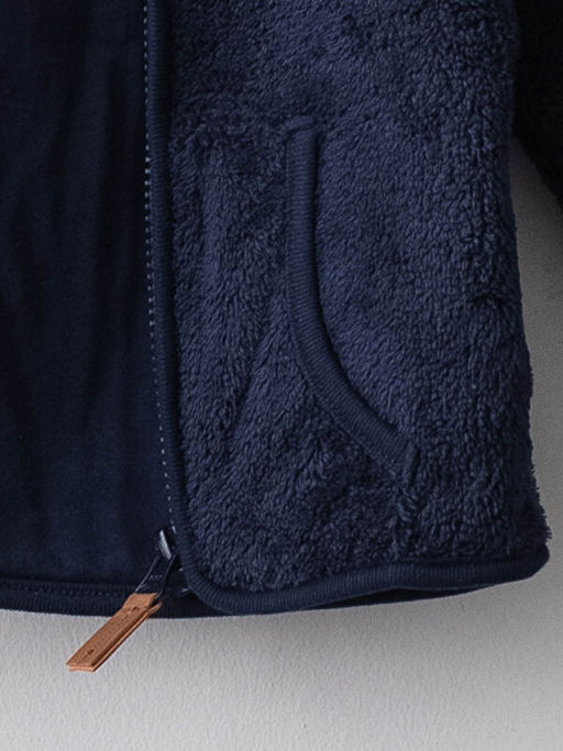 Hakim Yaka Uzun Kollu Erkek Bebek Fermuarl? Pel?? H?rka - Waikiki фото 3