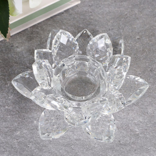 Подсвечник Лотос 9,5 см / GT792 /уп 60/прозрачный - Галеонтрейд фото 4