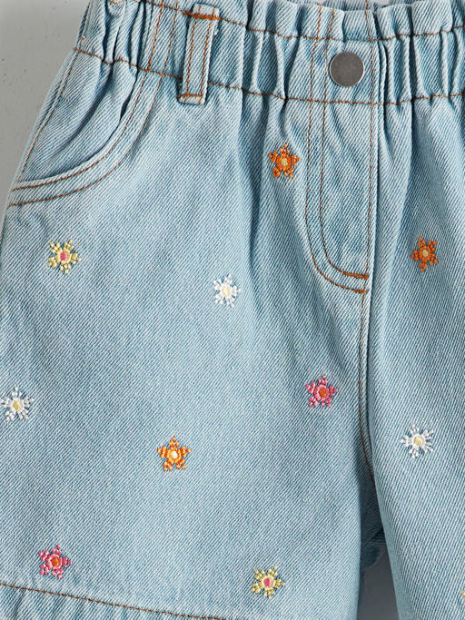 Beli Lastikli Nak??l? K?z ?ocuk Jean ?ort