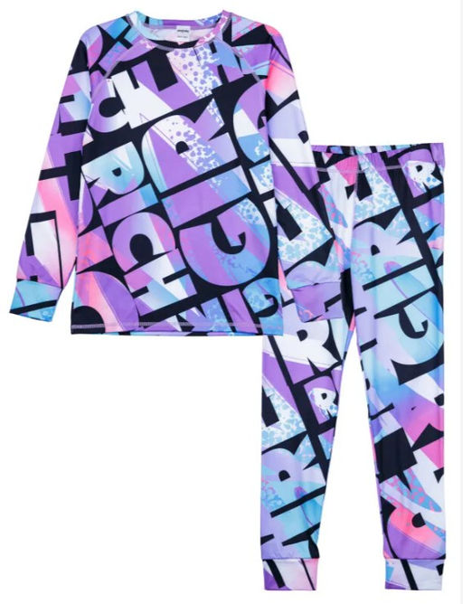 32321464 Термокомплект для девочек: брюки, толстовка