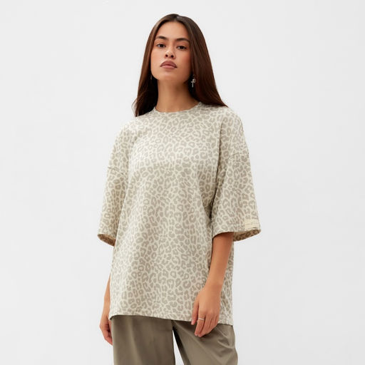 Футболка женская Mist: Leo, размер 46, бежевая