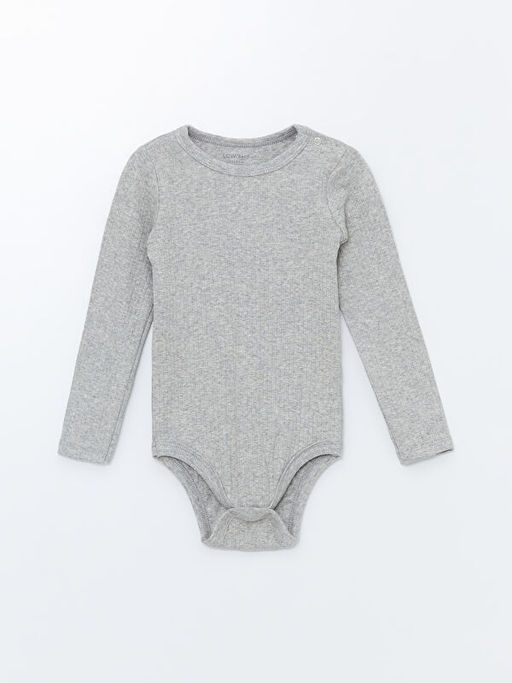 Bisiklet Yaka Bask?l? Erkek Bebek ??t??tl? Bodysuit 2li