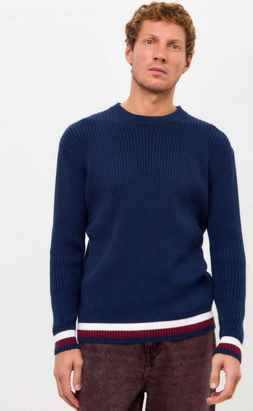 Джемпер Primm P421-15106 темно-синий из хлопка  фото 4