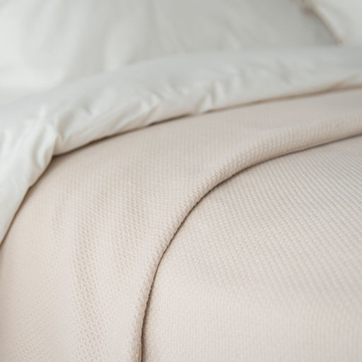 Покрывало 200х220 жаккард, 100% хлопок, Светло-бежевый 200х220 - Традиция фото 2