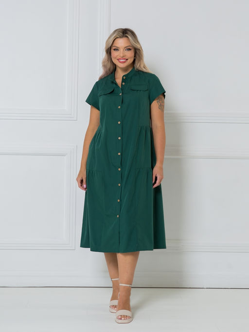 Платье 1338 темно-зеленый