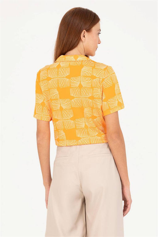 U. S. Polo Assn Женская оранжевая трикотажная рубашка - U.s. polo assn фото 12