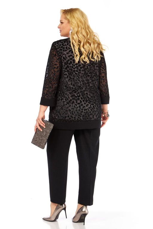 Блуза Элль стиль 2435а черный  фото 4