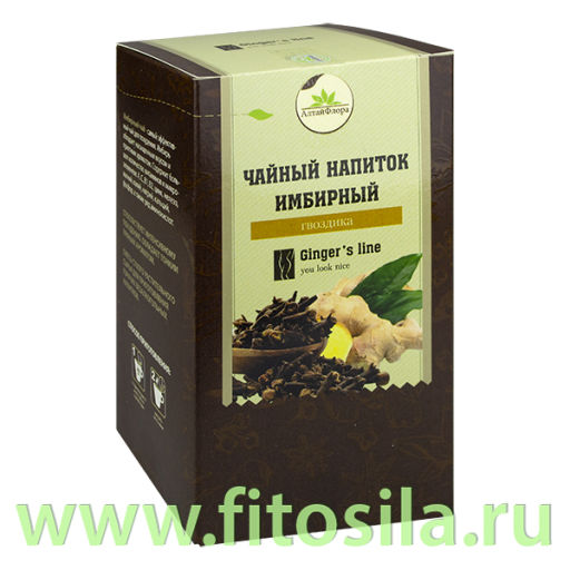 Имбирный чай с гвоздикой 20шт*1,5 гр