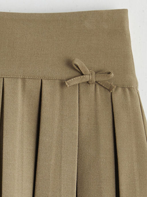 Beli Lastikli Basic K?z ?ocuk Pileli Etek