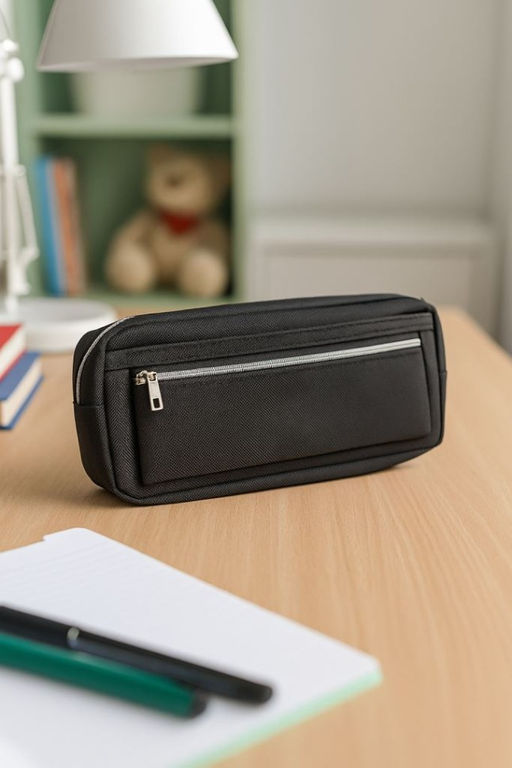 Пенал "Many zips", black