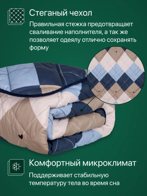 Одеяло Сибирь шерсть всесезонное - Фабрика снов фото 12