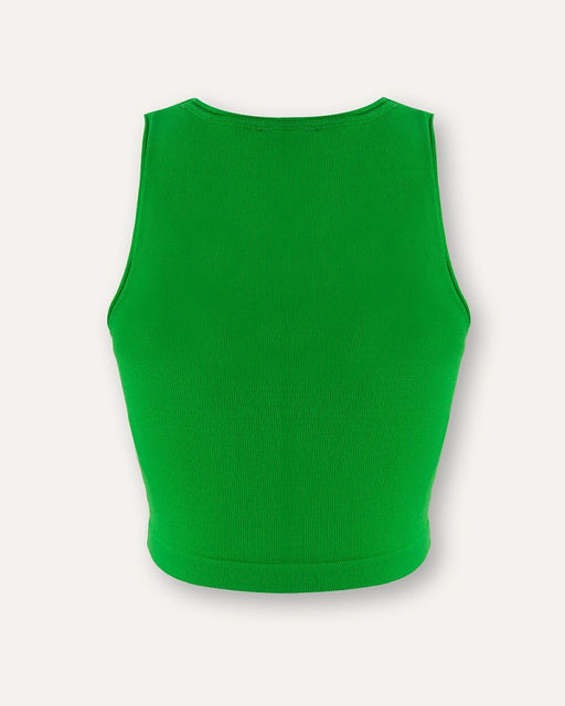 Укороченный зеленый топ - Incity фото 4