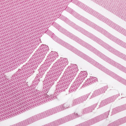 Пештемаль для пляжа, бани, сауны Waffle 100х180 см, розовый - Lovelife фото 4