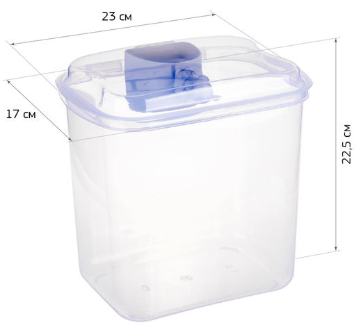 Контейнер д/муки 5,0 л арт. М1183 - Полимербыт фото 2