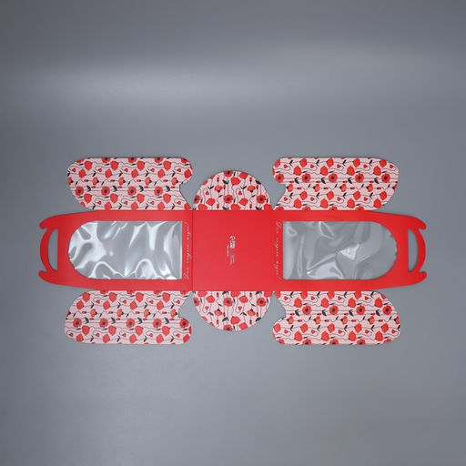 Цена за 5 шт. Складная коробка под маленький торт Маки, 15 15 18 см - Дарите счастье фото 6