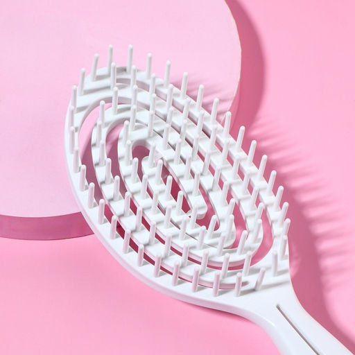 Расчёска для сушки волос, массажная, 7×23.5 см, МИКС