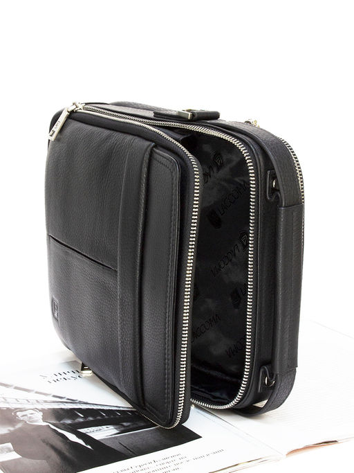 LACCOMA сумка 5512-4-черный натуральная кожа