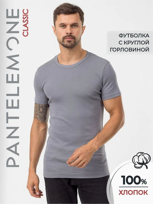 Футболка мужская MF-003 Серый - Pantelemone фото 7