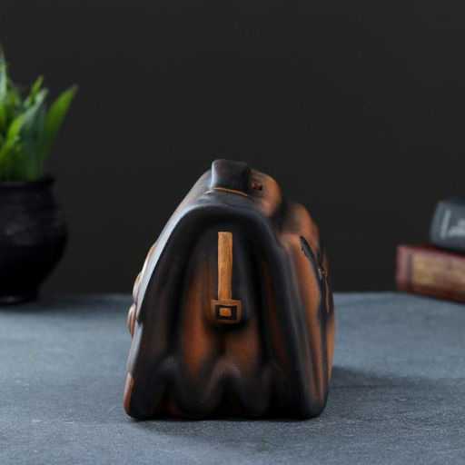 Копилка для денег «Барсетка», коричневый, керамика, 11×18×14 см