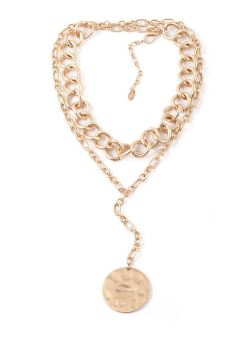 Ожерелье с подвеской в виде монеты - Модные истории фото 4