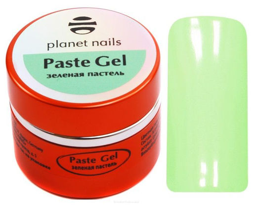 Planet Nails Гель-паста Зелёная пастель, 5 мл  фото 2