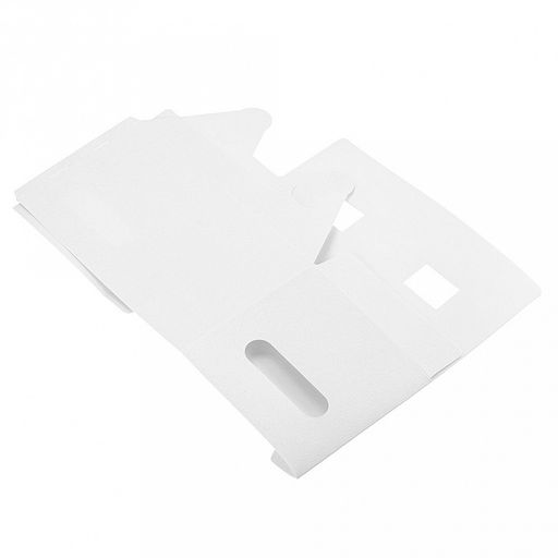 Коробка-органайзер пластмассовая "Уют" 28х18х20см, складная, прямоугольная, с ручками, цвет белый (Китай)