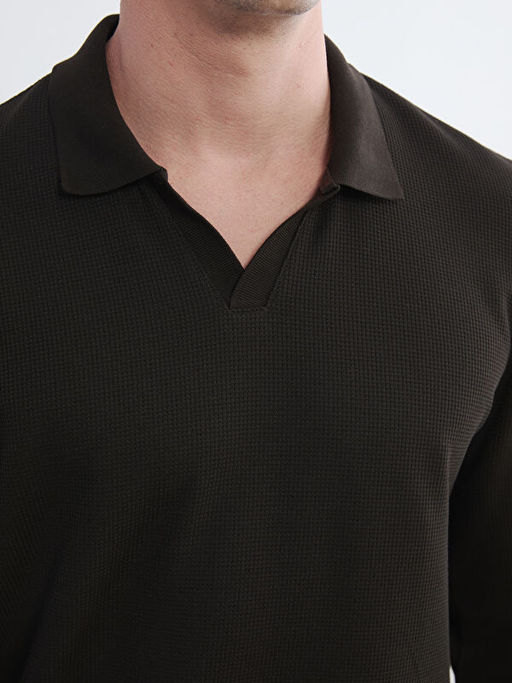 Polo Yaka Erkek Sweatshirt