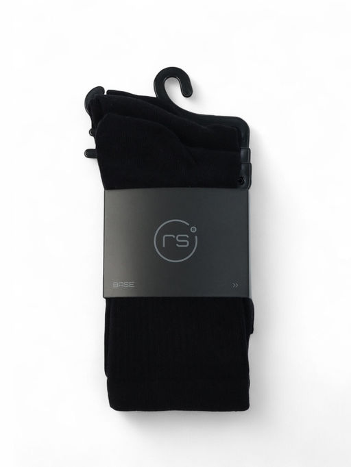 Носки мужские спортивные хлопковые, набор 3 пары Resport, размер 46-47, чёрные