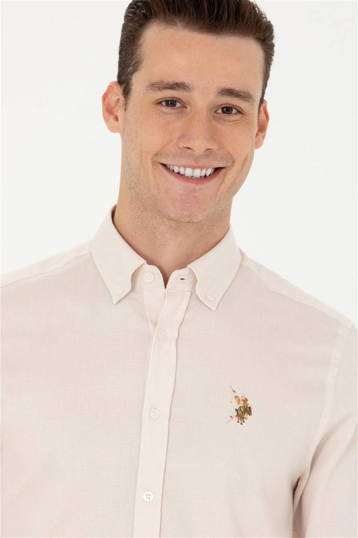 U. S. Polo Assn Мужская белая рубашка с длинным рукавом - U.s. polo assn фото 9