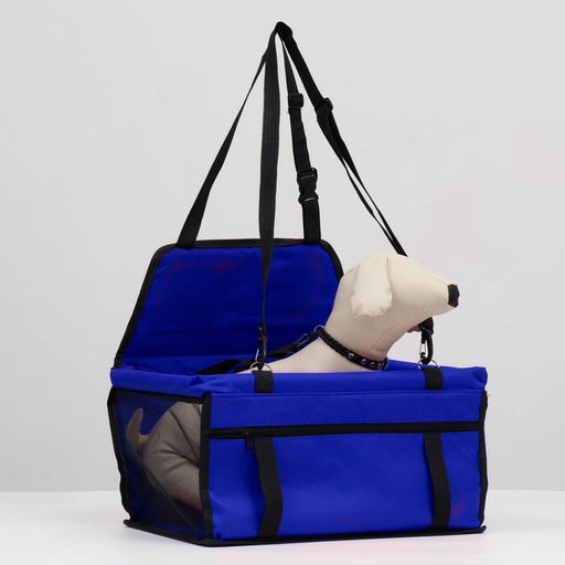 Автокресло для животных 40*30*25 см, синее - Пижон фото 2