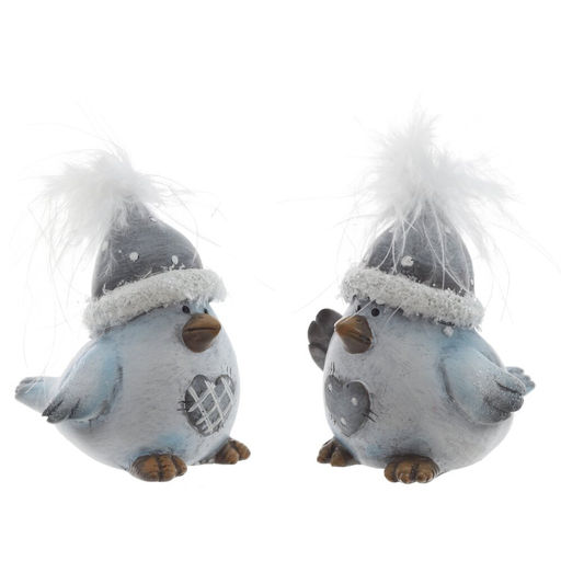 Фигурка декоративная "Птичка", L4 W6 H7,5 см, 2в.