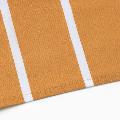 Простыня на резинке Этель 160*200*25 см  Mustard stripes, 100% хлопок, поплин, 125 гр/м2  фото 3