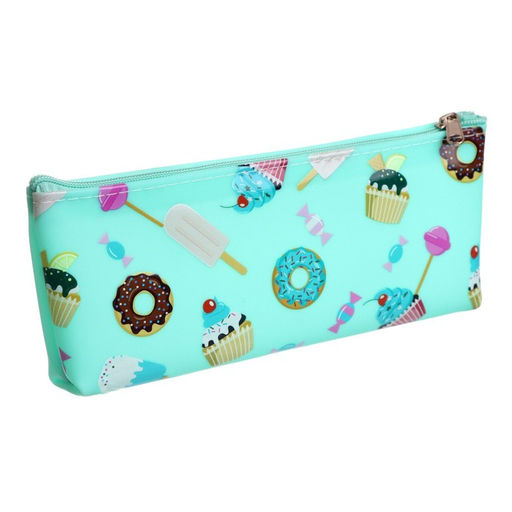 Пенал школьный на молнии «Сладости», МИКС