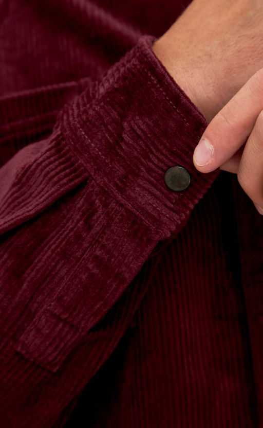 Рубашка вельвет F221-0470 bordo - Fine joyce фото 6