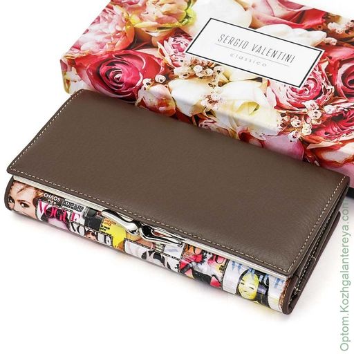 Большой женский кожаный кошелек Sergio Valentini СВ 8150-002 фото 4