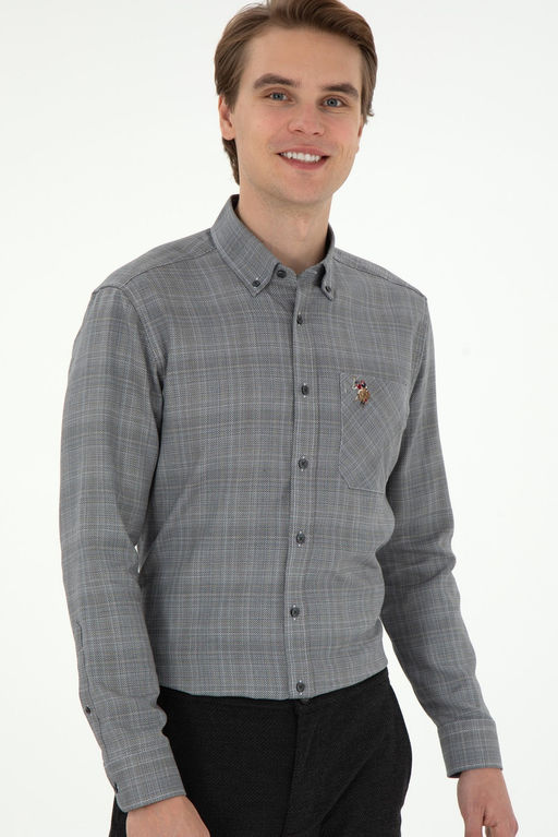 Мужская черная рубашка с длинным рукавом Неожиданная скидка в корзине - U.s. polo assn фото 3